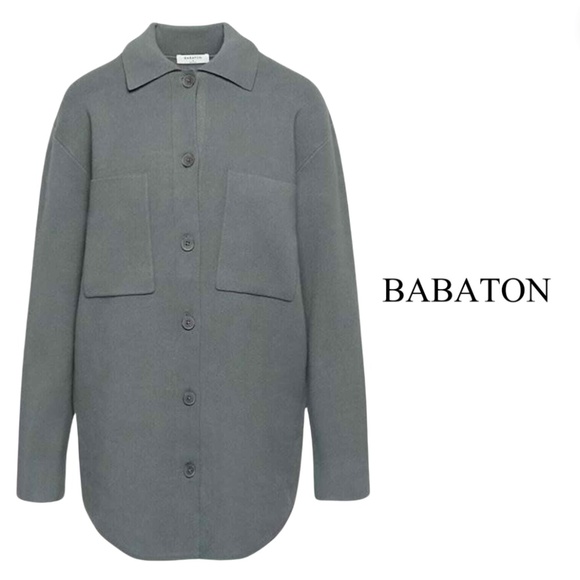 Babaton Jackets & Blazers - Babaton Society Shirt Jacket Button-Up Knit Shacket - Size M